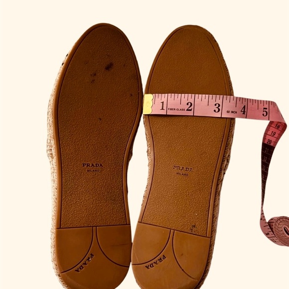 Prada Canvas Espadrilles in Beige and Black Canvas - Picture 8 of 12